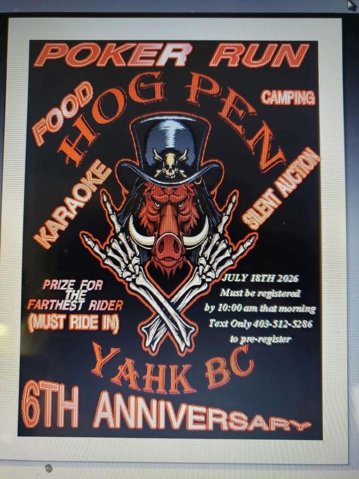 Hog Pen Poker Run – 6th Anniversary