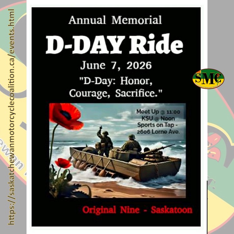 Annual Memorial D-Day Ride (Original Nine)