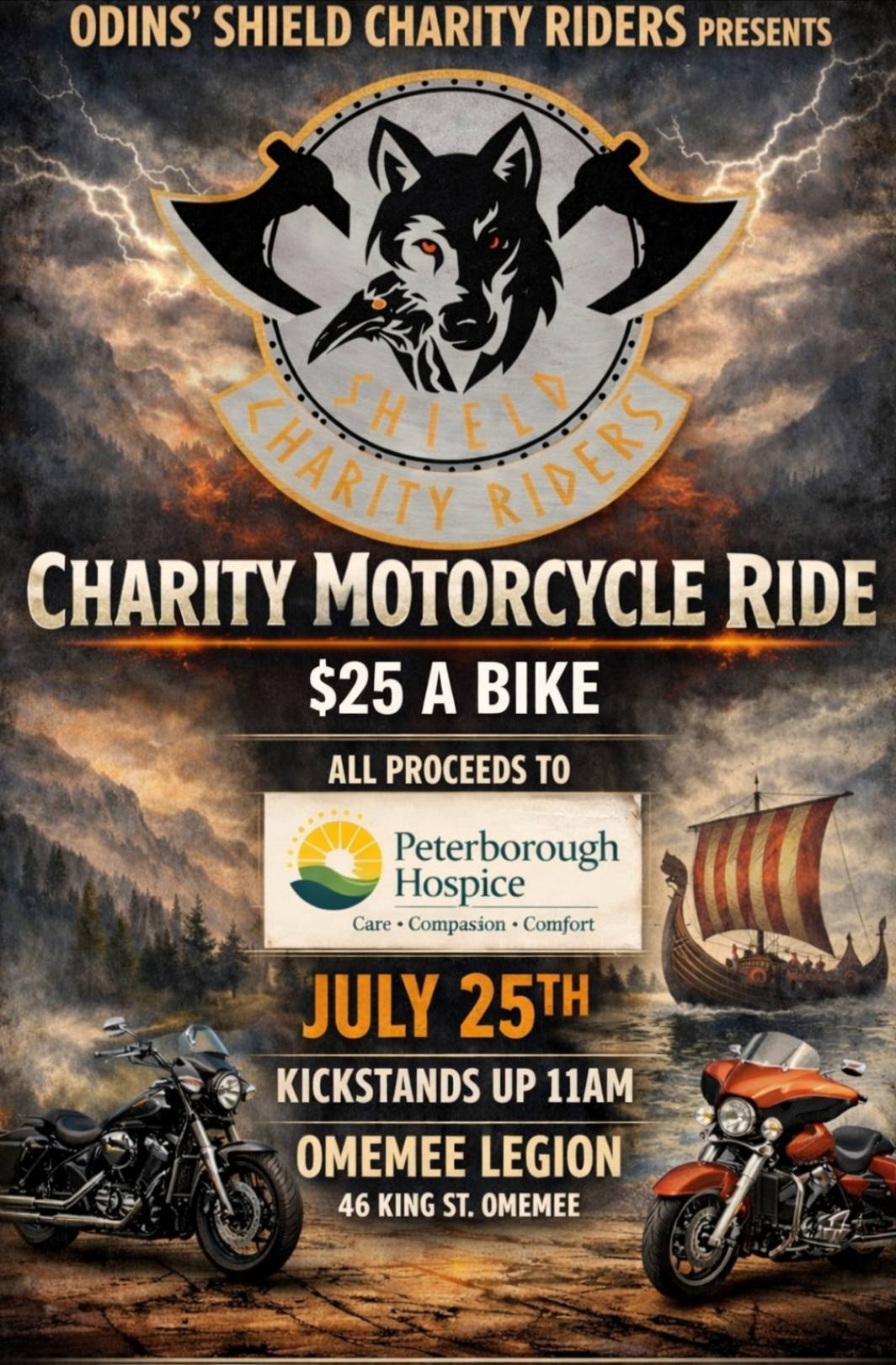Odins' Shield Charity Motorcycle Ride