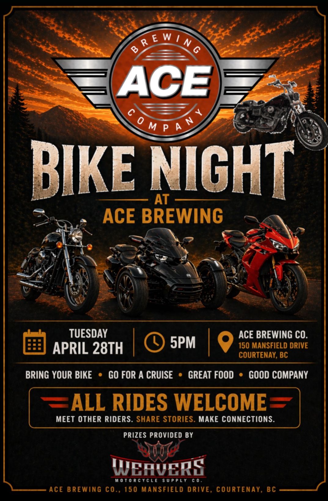 Bike Night at Ace Brewing
