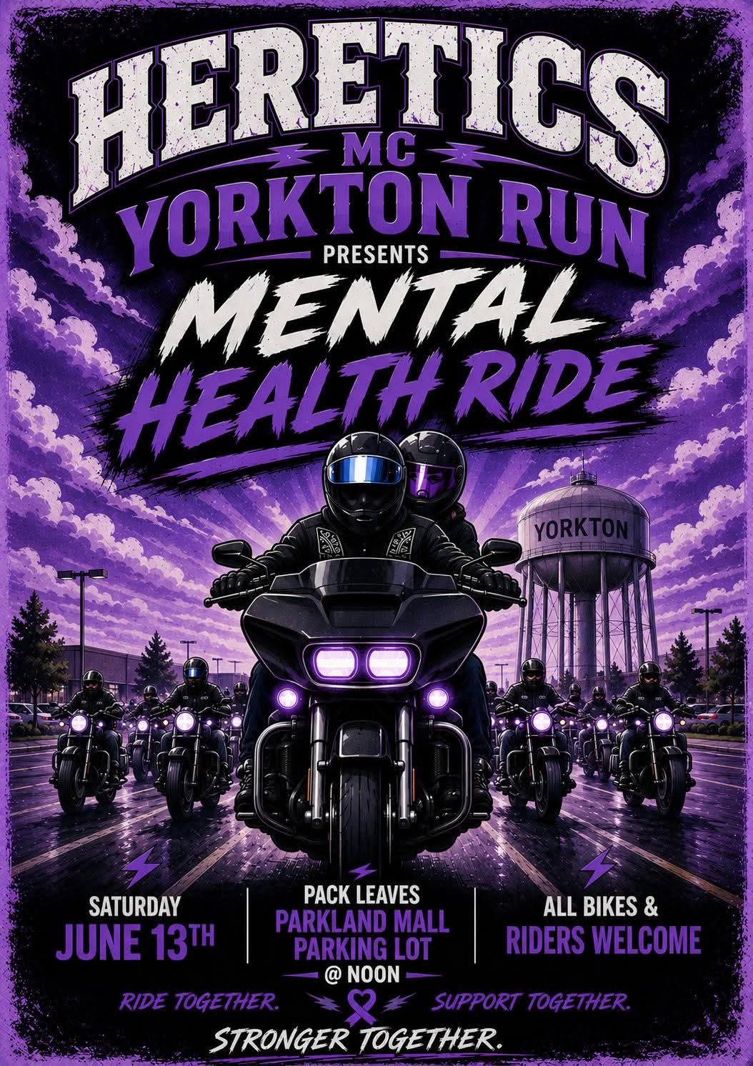 Heretics MC Yorkton Mental Health Ride