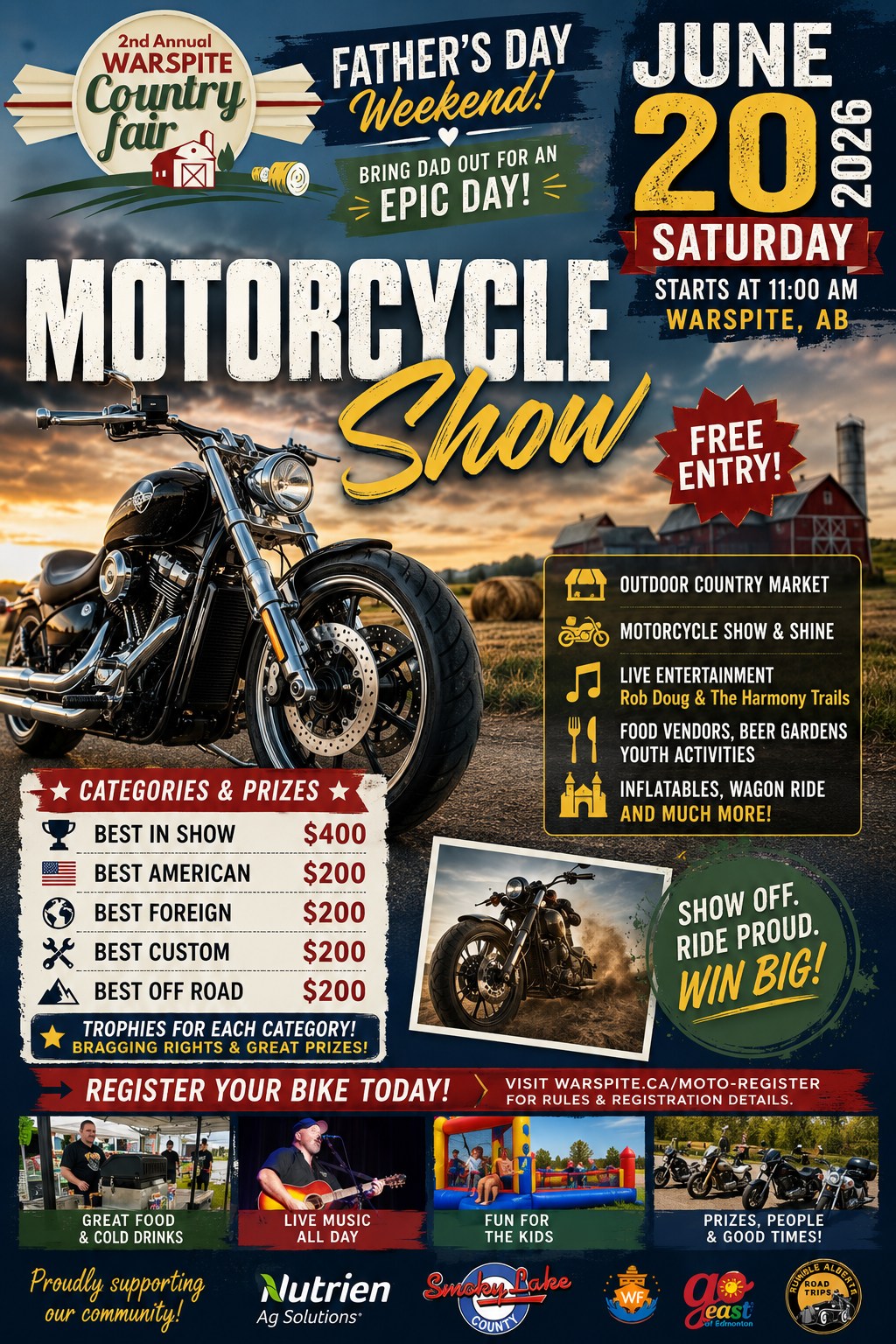 2nd Annual Warspite Country Fair — Motorcycle Show