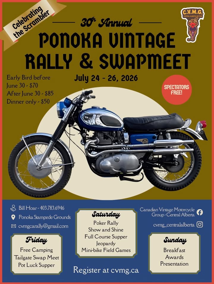 30th Annual Ponoka Vintage Rally & Swapmeet