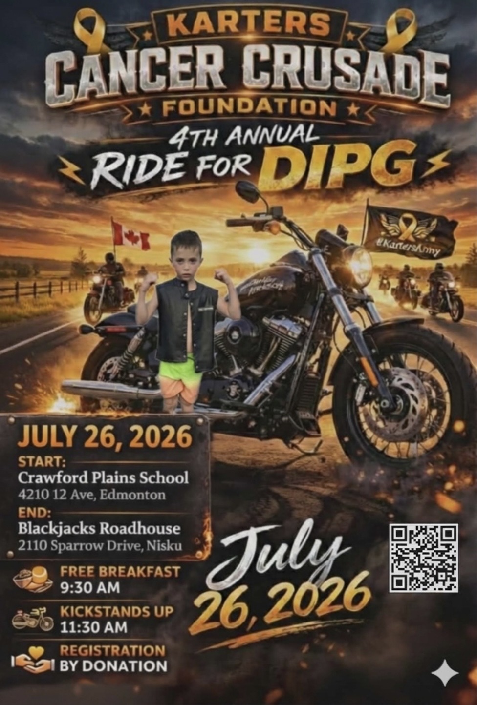 Karters Cancer Crusade Foundation – 4th Annual Ride for DIPG