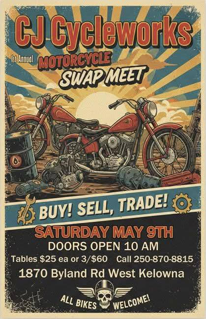 CJ Cycleworks 1st Annual Motorcycle Swap Meet